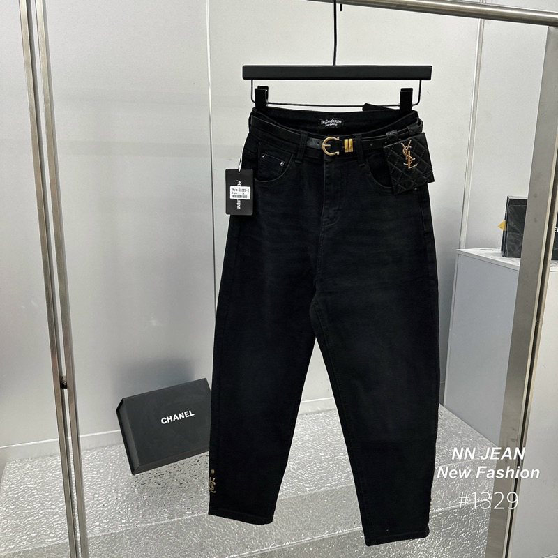 Quần jeans bò dáng baggy Ysll hàng QCL1