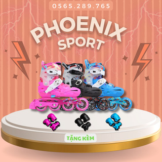 Giày Patin Trẻ Em Flying Eagle S6C Bánh Cao Su Đặc Có Thể Điều Chỉnh Size To Nhỏ Sử Dụng Ít Nhất Trên 2 Năm