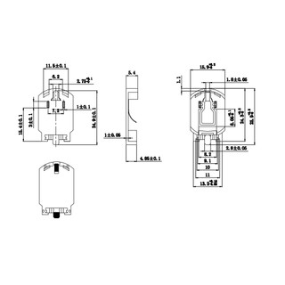 Đế Pin CR2025/CR2032 BS-8 3V hàn dán