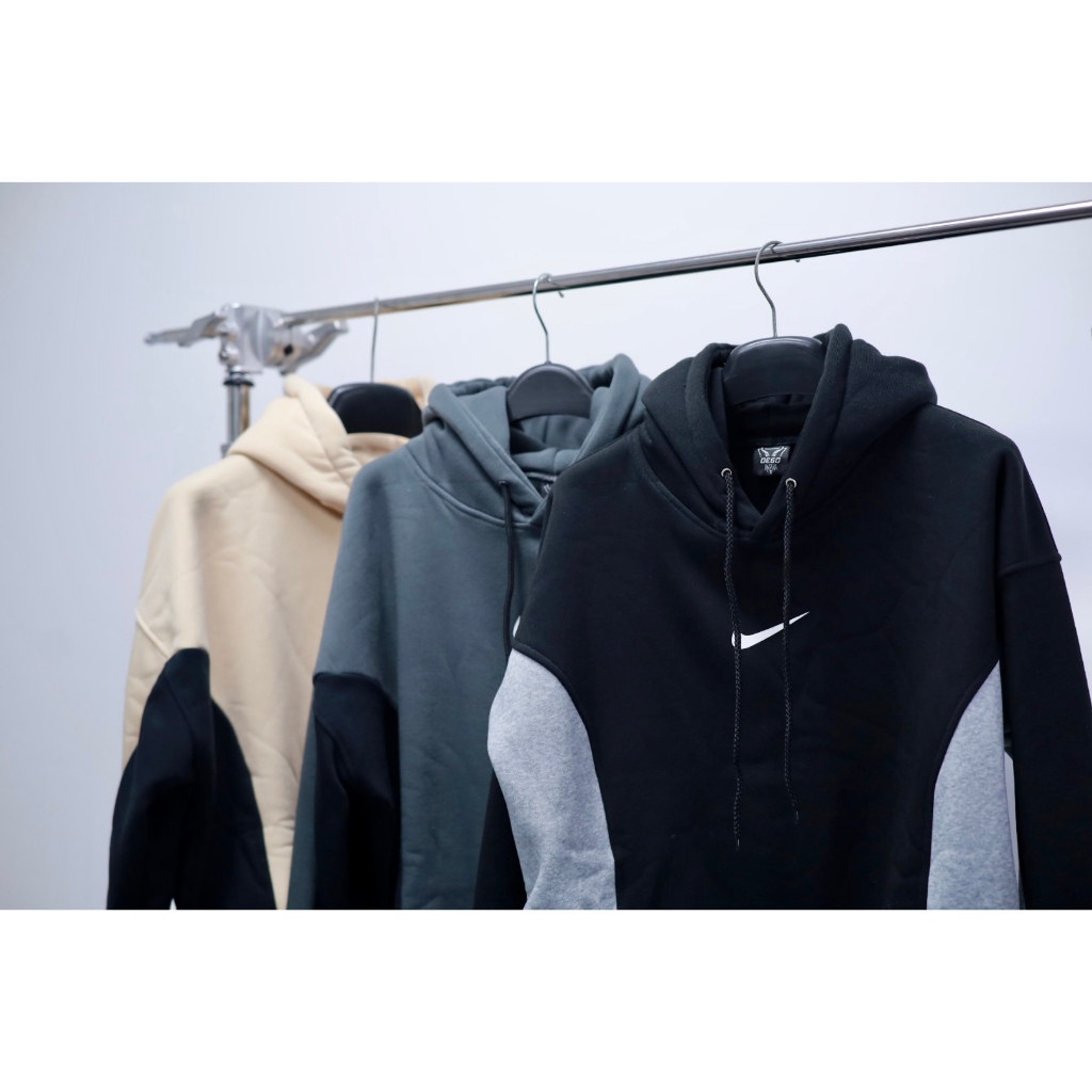 Áo hoodie Nike thêu chất nỉ bông cotton cao cấp dày dặn chuẩn form nam nữ i hình form rộng M201 Latizia.vn