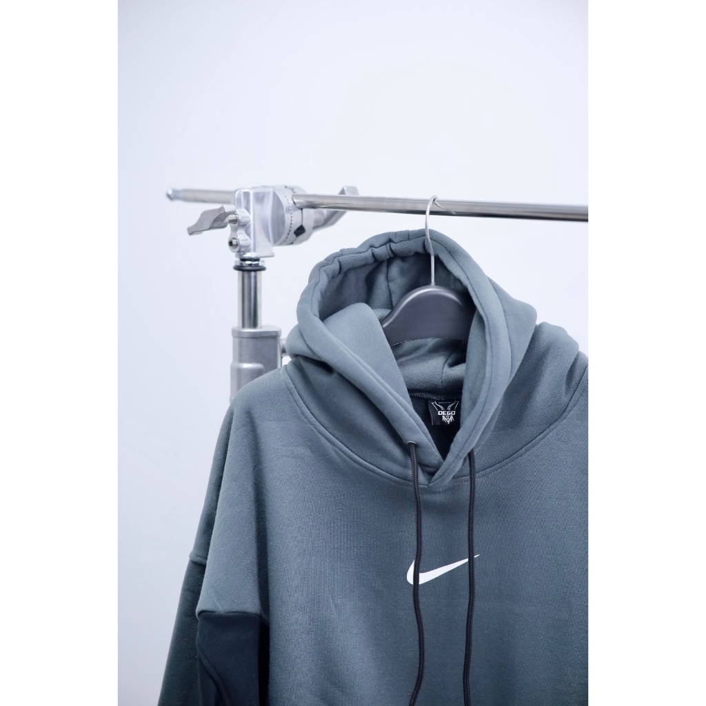 Áo hoodie Nike thêu chất nỉ bông cotton cao cấp dày dặn chuẩn form nam nữ i hình form rộng M201 Latizia.vn