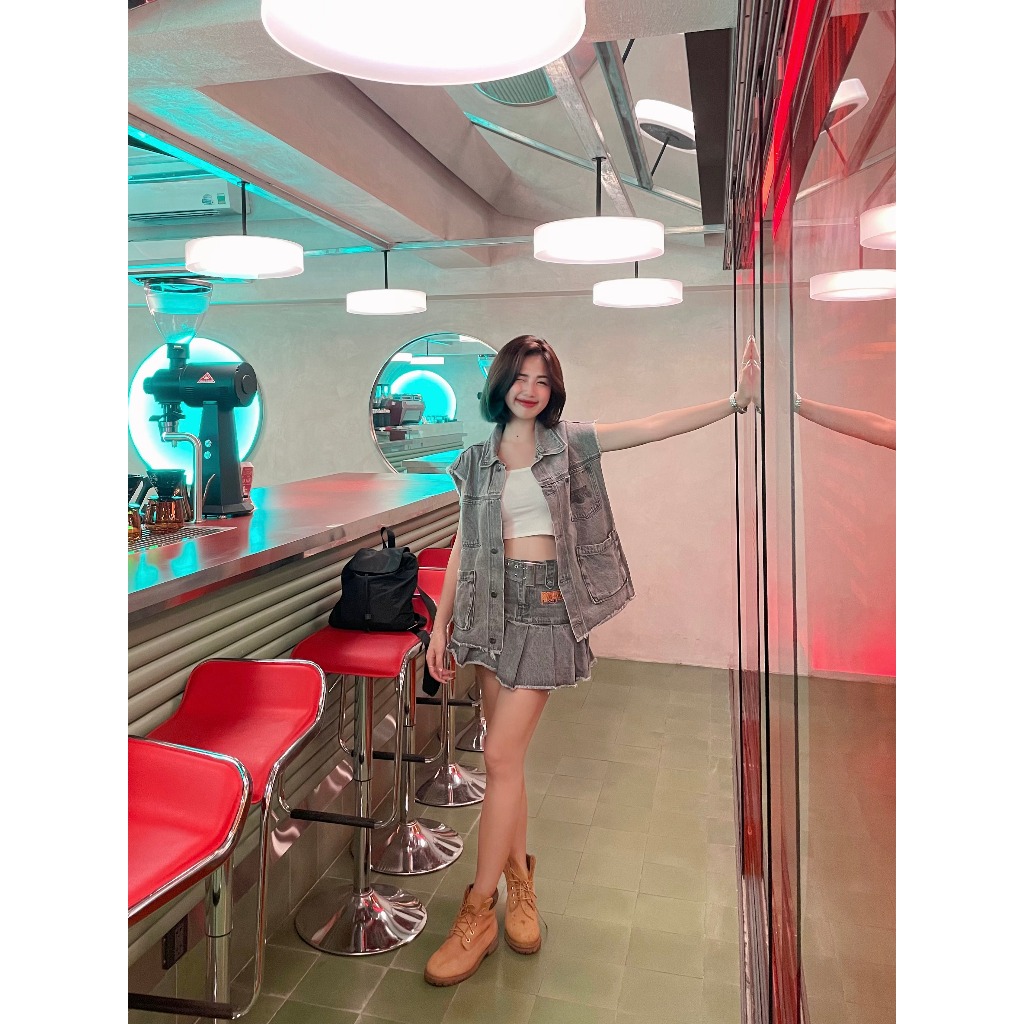 Áo Gile Unisex BOO Chất Jeans Thêu Họa Tiết Marvel Go VietNam