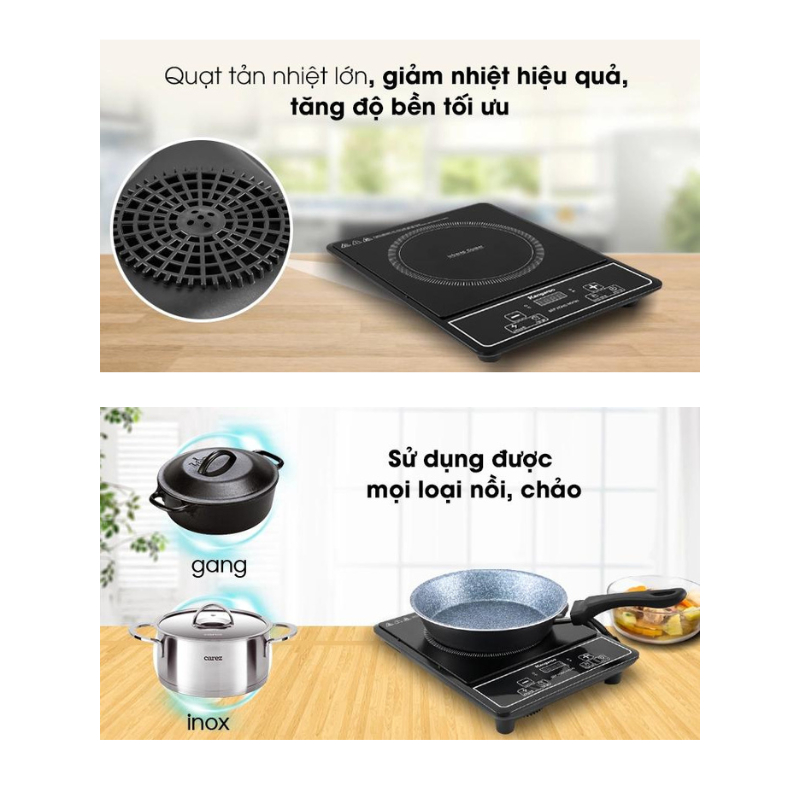 Bếp hồng ngoại Kangaroo KG20IFP1 - Mặt kính chịu nhiệt - Công suất 2000W