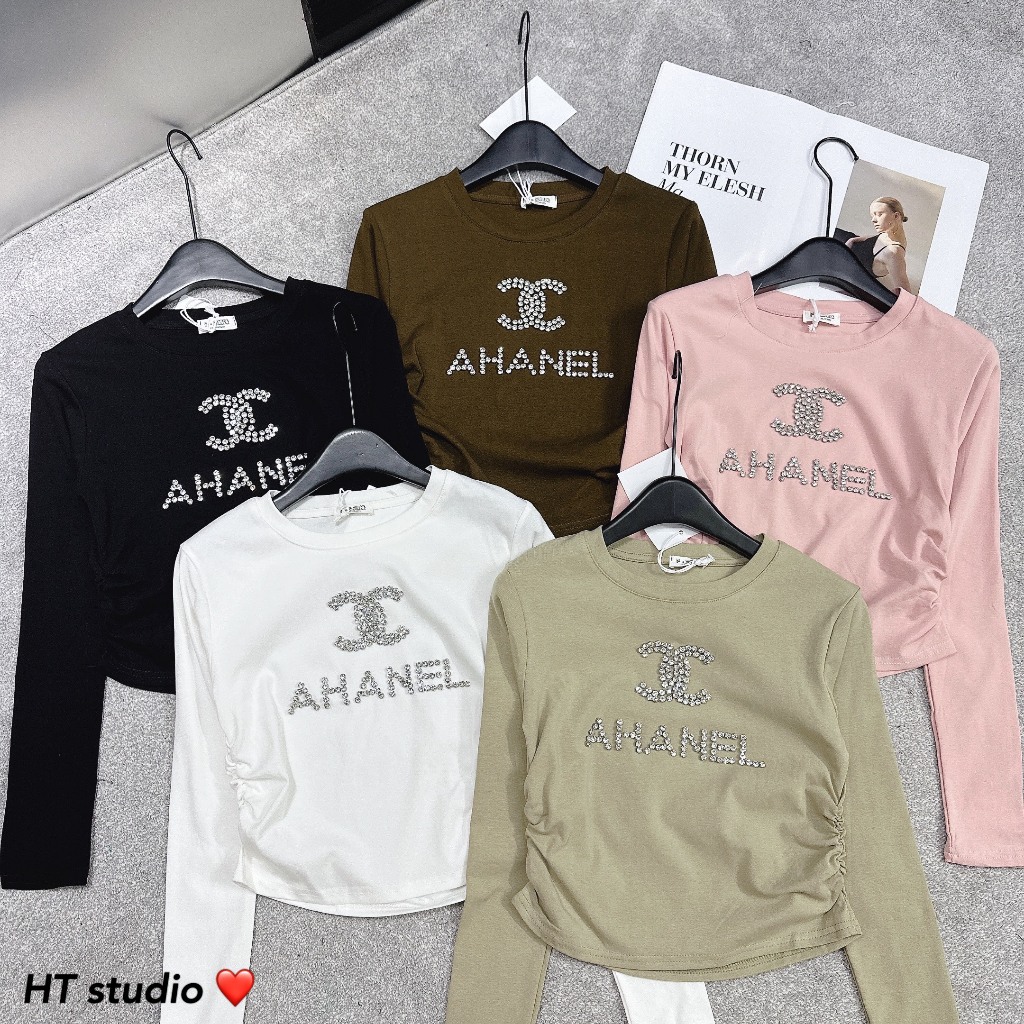 Áo AHANEL Đính Đá Sang Chảnh Phong Cách Trẻ Trung