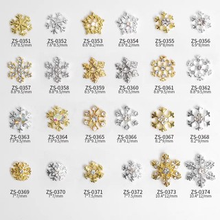 Charm bông tuyết noel nail,charm nail hình bông tuyết chọn lẻ mẫu