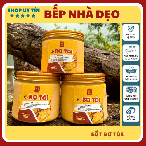 Sốt bơ tỏi 450gr thơm ngon không chất bảo quản đậm vị nhà làm
