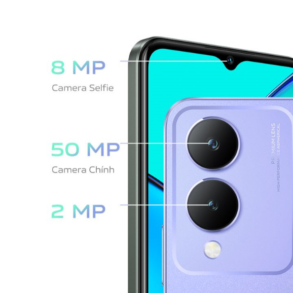 Điện thoại vivo Y17s - Tím Sao Băng - Hàng Chính Hãng - Camera 50MP | BigBuy360 - bigbuy360.vn