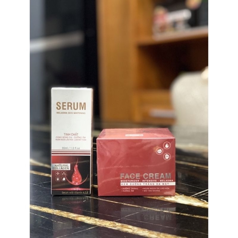 COMBO SERUM FACE ĐỎ TRẮNG DA, T.RỊ NÁM TÀN NHANG - KÈM QUÀ