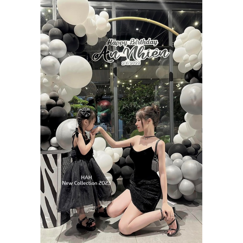 Váy dự tiệc đi chơi cúp nhung xoắn hông sang chảnh k kèm găng tay