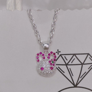 Dây chuyền bạc trẻ em Bibi - Dây chuyền bé gái mặt thỏ siêu xinh Bibisilver