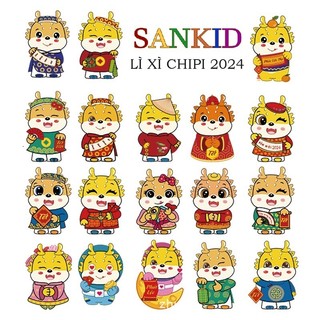 Size lớn Combo 50 bao lì xì chipi hoạt hình tết lì xì chibi mẫu mới đẹp dễ thương