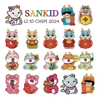 Lì xì chibi 2023, bao lì xì hoạt hình tết mẫu mới