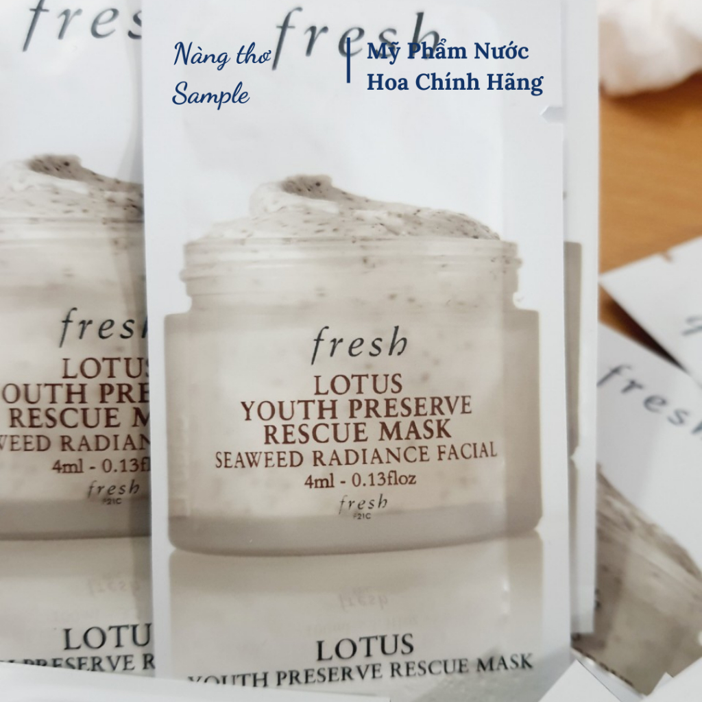 Sample Mẫu Thử Mặt Nạ Giải Cứu Và Duy Trì Thanh Xuân Chống Lão Hoá  Fresh Lotus Pháp 4ml Sản Phẩm Bán Chạy Nhất – Nàng T