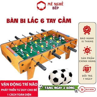 Bàn Bi Lắc Bóng Đá 6 Tay Bằng Gỗ, Bàn Chơi Đá Bóng, Bộ Đồ Chơi Cho Bé Rèn Luyện Phản Xạ Tư Duy Cho Bé