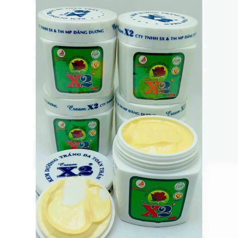 lẻ 1 hộp kem body x2 trắng da