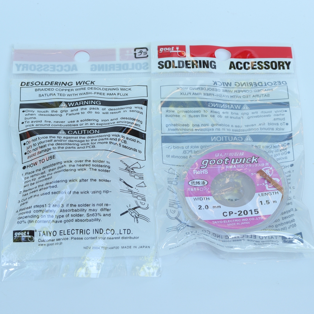 Dây đồng hút thiếc hàn chì hàn CP-2015 Goot Wick