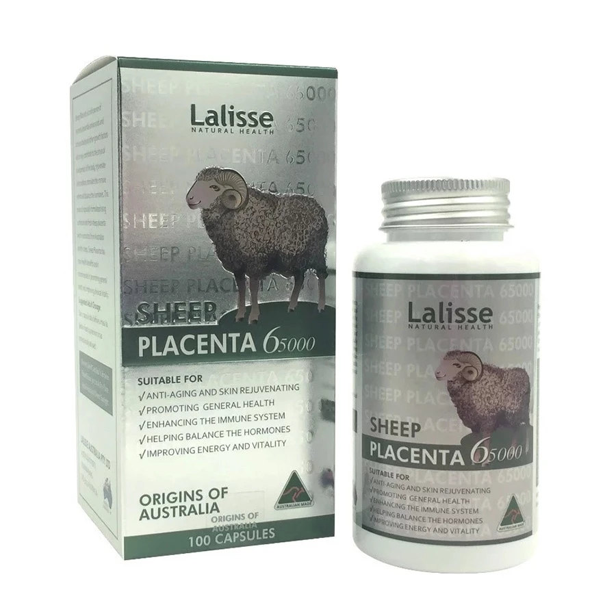 Lalisse Sheep Placenta - Viên Uống Nhau Thai Cừu Úc Giúp Làm Đẹp Da (Hộp 100 Viên)