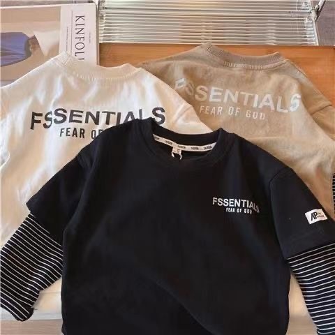 Áo Essen Dài Tay Áo Phối Tay Kẻ Phong Cách Hàn Quốc Cho Bé Từ 8kg Đến 40Kg Thời Trang Trẻ Em Dâu Store