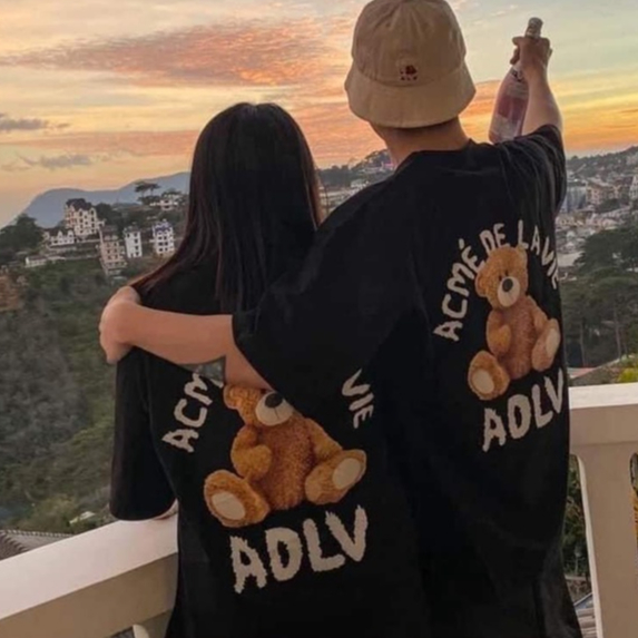 Áo thun nam nữ RÓSE tay lỡ cổ tròn cotton trắng đen basic phom rộng oversize local brand