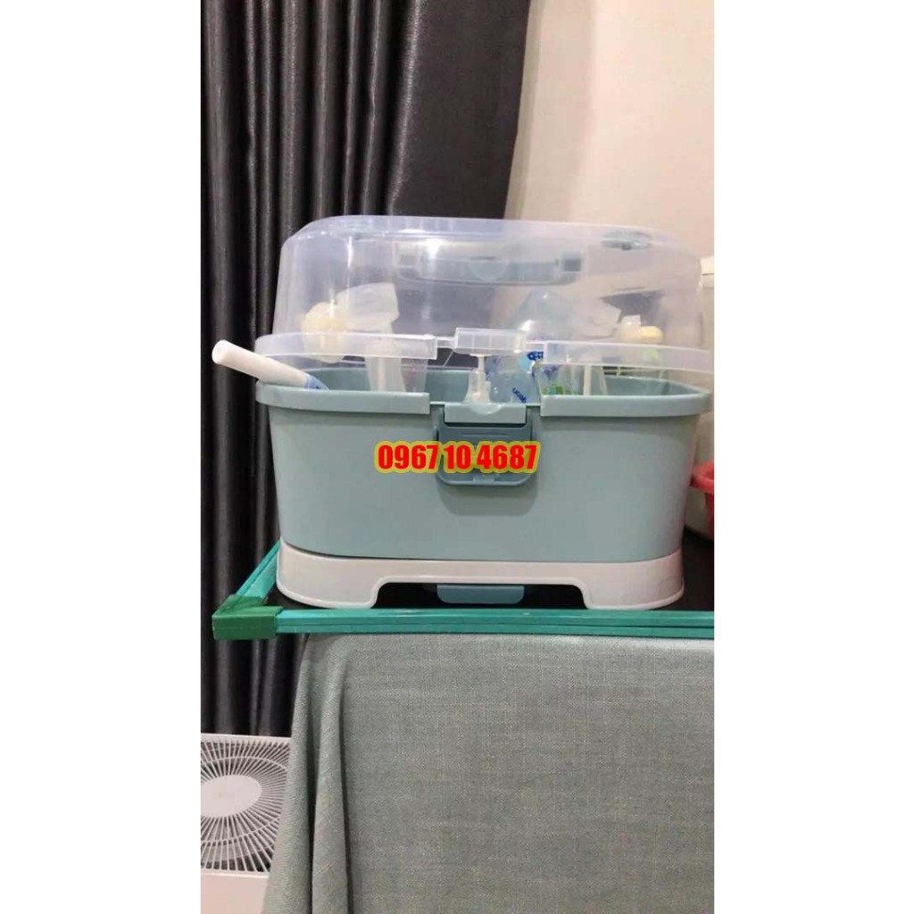 Giá úp bình sữa Holla cao cấp có nắp đậy vệ sinh cho bé HL-1589