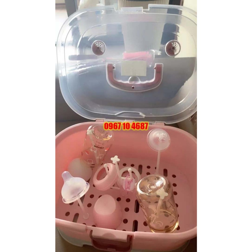 Giá úp bình sữa Holla cao cấp có nắp đậy vệ sinh cho bé HL-1589