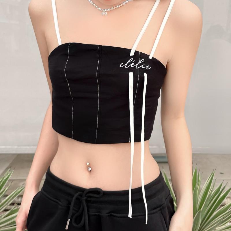 Áo croptop hai dây clelie | NiNi TOP - CLÉLIE