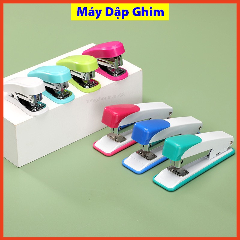 Dập Ghim DL207 Ghim Dùng Cho Học Sinh Văn Phòng, Ghim Bấm Giấy Số 12 Nhiều Màu Sắc