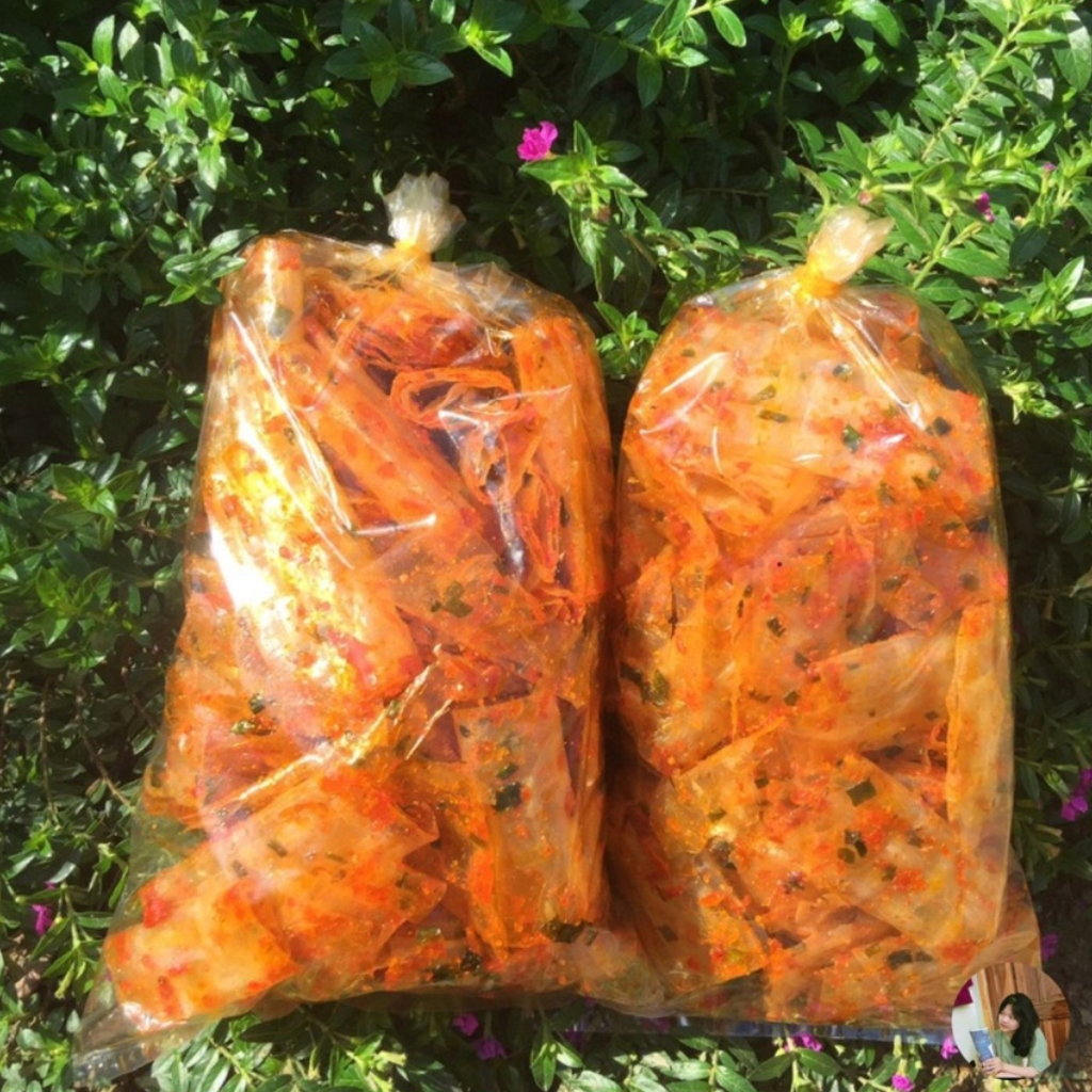 A07 Bánh tráng cuộn tép hành, bánh tráng sa tế cuộn tôm hành Tây Ninh Loại 1