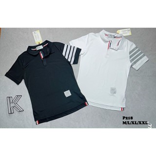 Áo thun polo tay lỡ unisex 4 vạch tay THom QUANAOPHUKIE  Áo phông freesize nam nữ unisex form rộng chất cotton cháy phố
