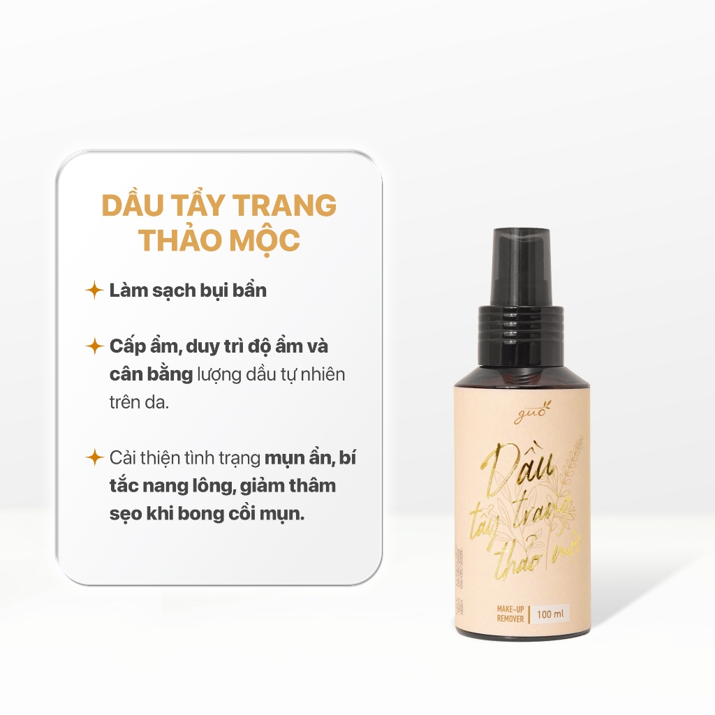 Dầu Tẩy Trang Thảo Mộc GUO - Make Up Remover 100ml