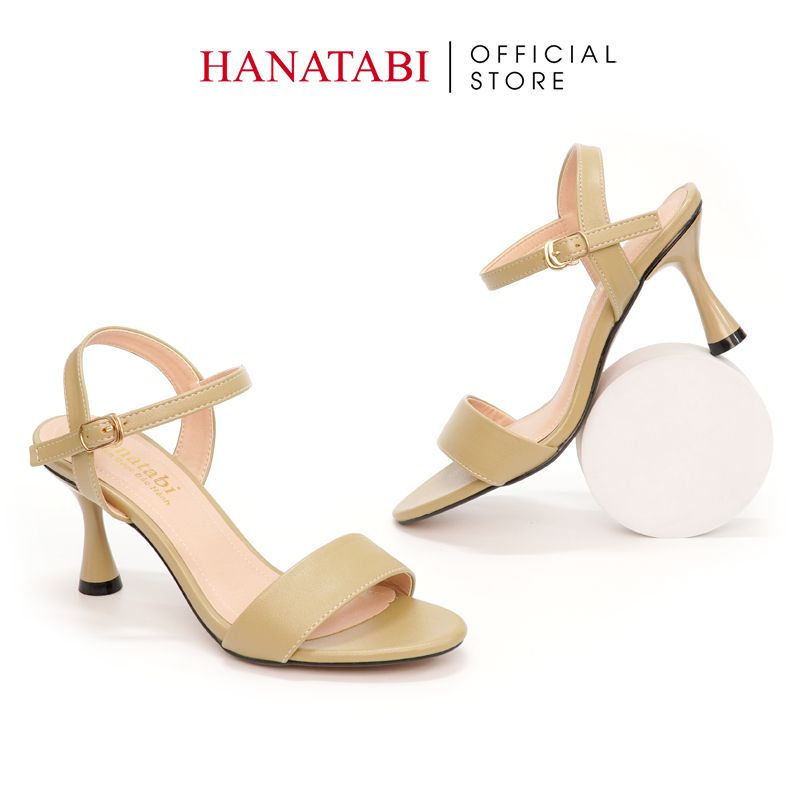 Sandal Nữ Hanatabi Quai Ngang Mũi Tròn Gót Nhọn Cao 7cm Hậu C Đế TA Cao Cấp Chống Trơn Trượt Mã HNSDG7F907