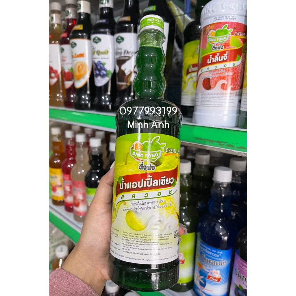 Siro Ding Fong Thái Lan Đủ Hương 760ml