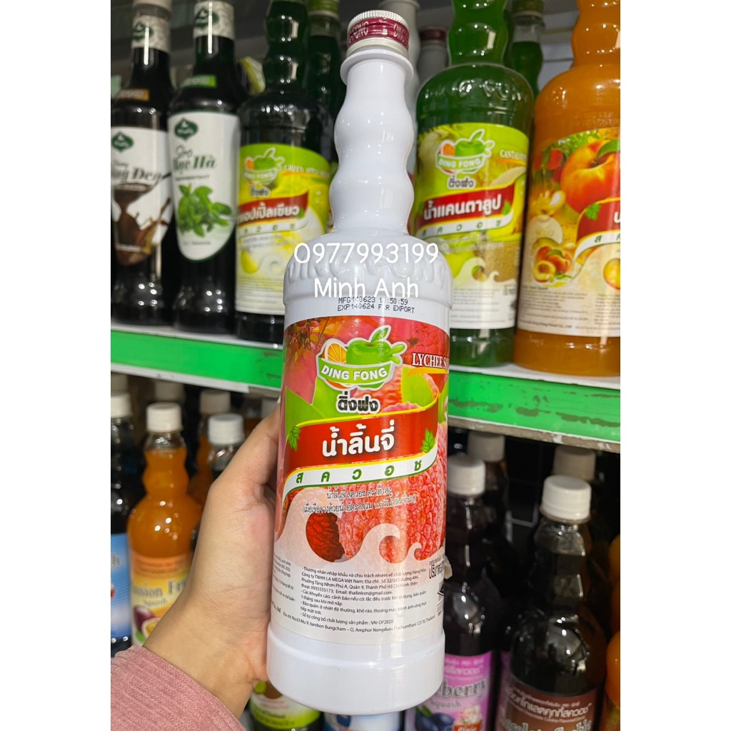 Siro Ding Fong Thái Lan Đủ Hương 760ml