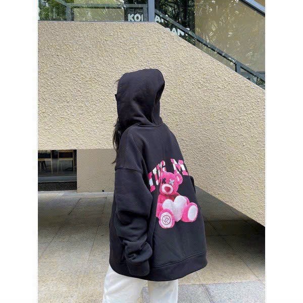 Áo nỉ hoodie GẤU , Áo nỉ hoodie unisex nam nữ form rộng oversize chất liệu Cotton kiểu dáng Hàn Quốc