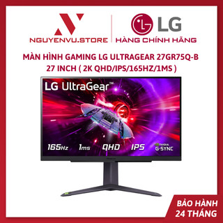 Màn hình gaming lg ultragear 27gr75q-b 27 inch - hàng chính hãng