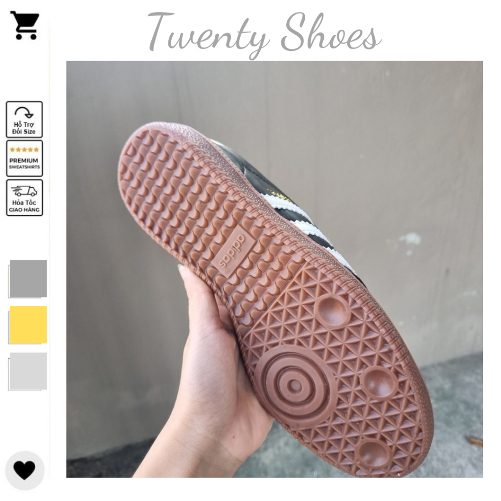 Giày Adidas_Samba,Giày Adidas Trắng Đen Đi Học Dành Cho Nam Nữ Full Box Bill