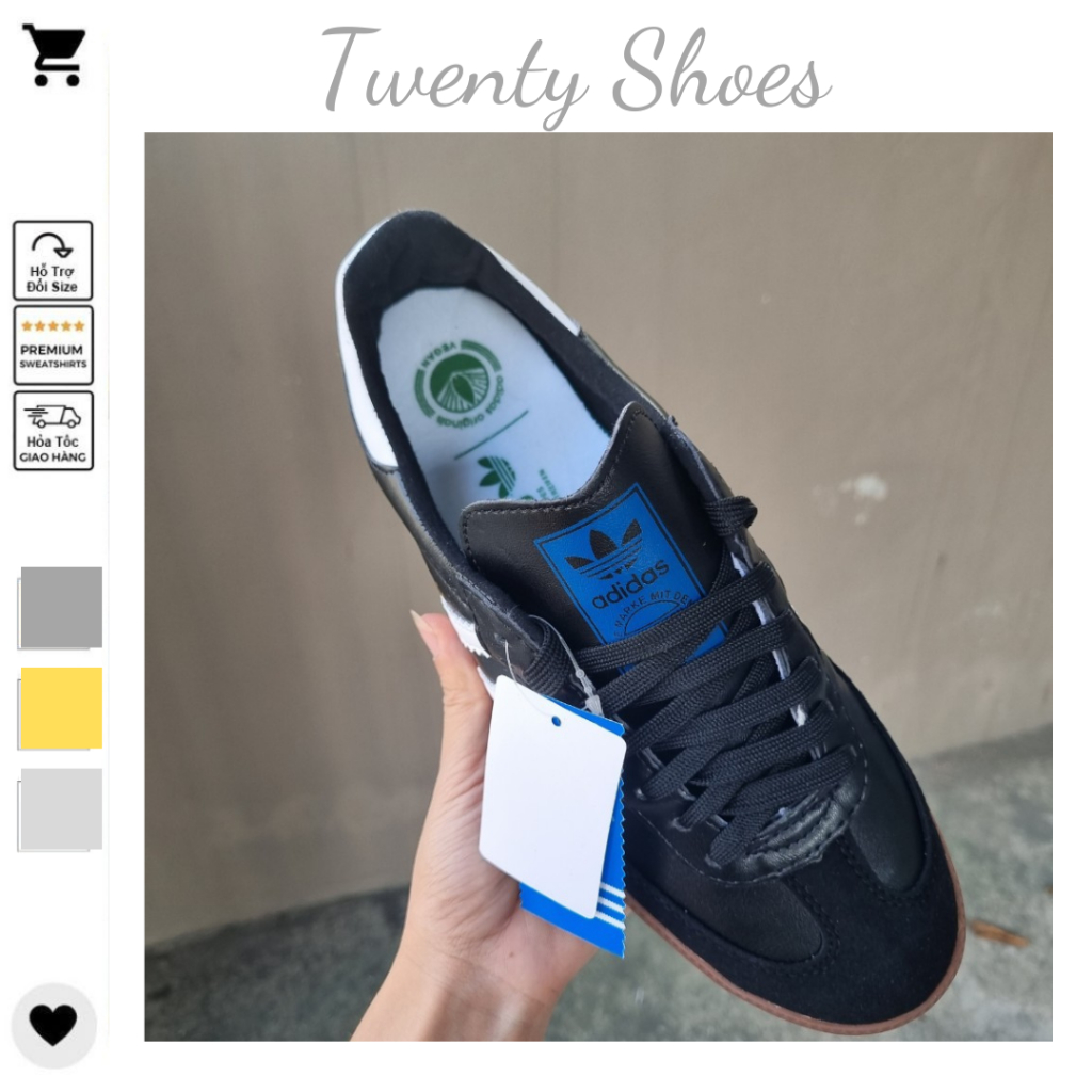 Giày Adidas_Samba,Giày Adidas Trắng Đen Đi Học Dành Cho Nam Nữ Full Box Bill