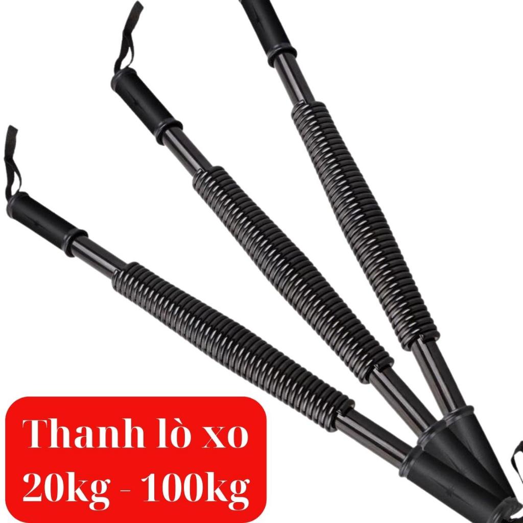 Gậy lò xo tập gym tập cơ tay titan lực 20 40 60 80 100kg tập tay bẻ tay GYM GURUS