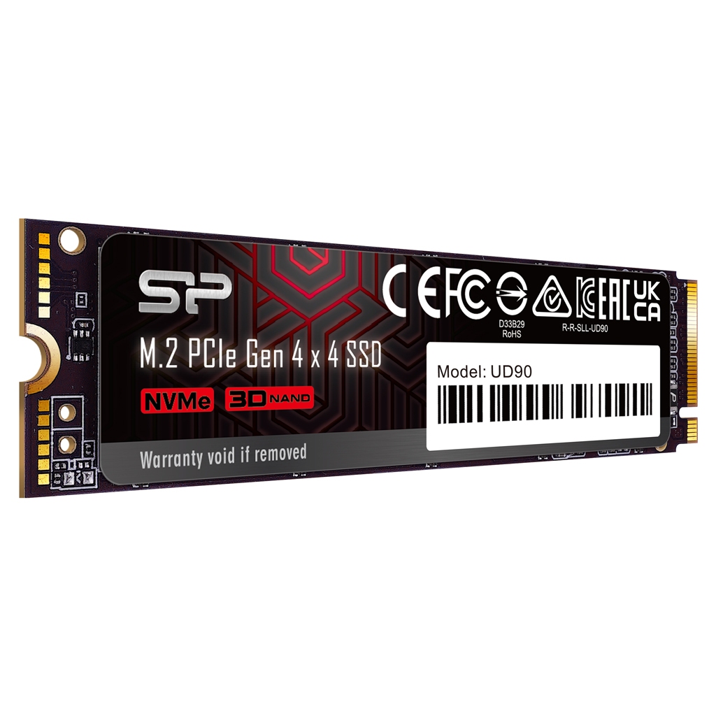 Ổ cứng SSD M.2 NVME Silicon Power 4TB Đọc/Viết tối đa 5,000 MB/s 4,800 MB/s M.2 2280 PCIe Gen4x4_UD90| BH 5 năm