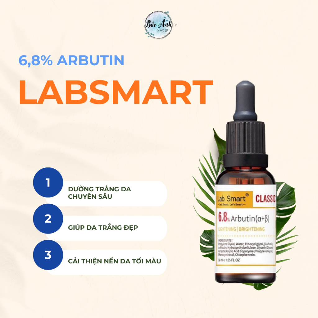 Tinh chất serum 6.8% Arbutin Dr.Hsieh Labsmart 30ml dưỡng trắng da, mờ thâm, làm đều màu da