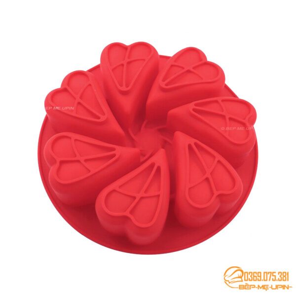 Khuôn làm rau câu 7 cánh tim size 19.5cm