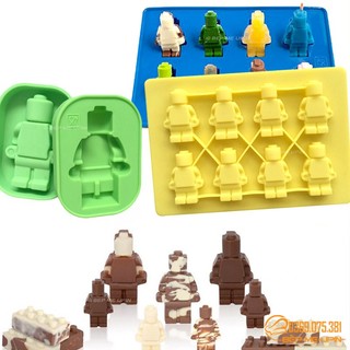 Khuôn silicon chú lính lego người máy xếp hình