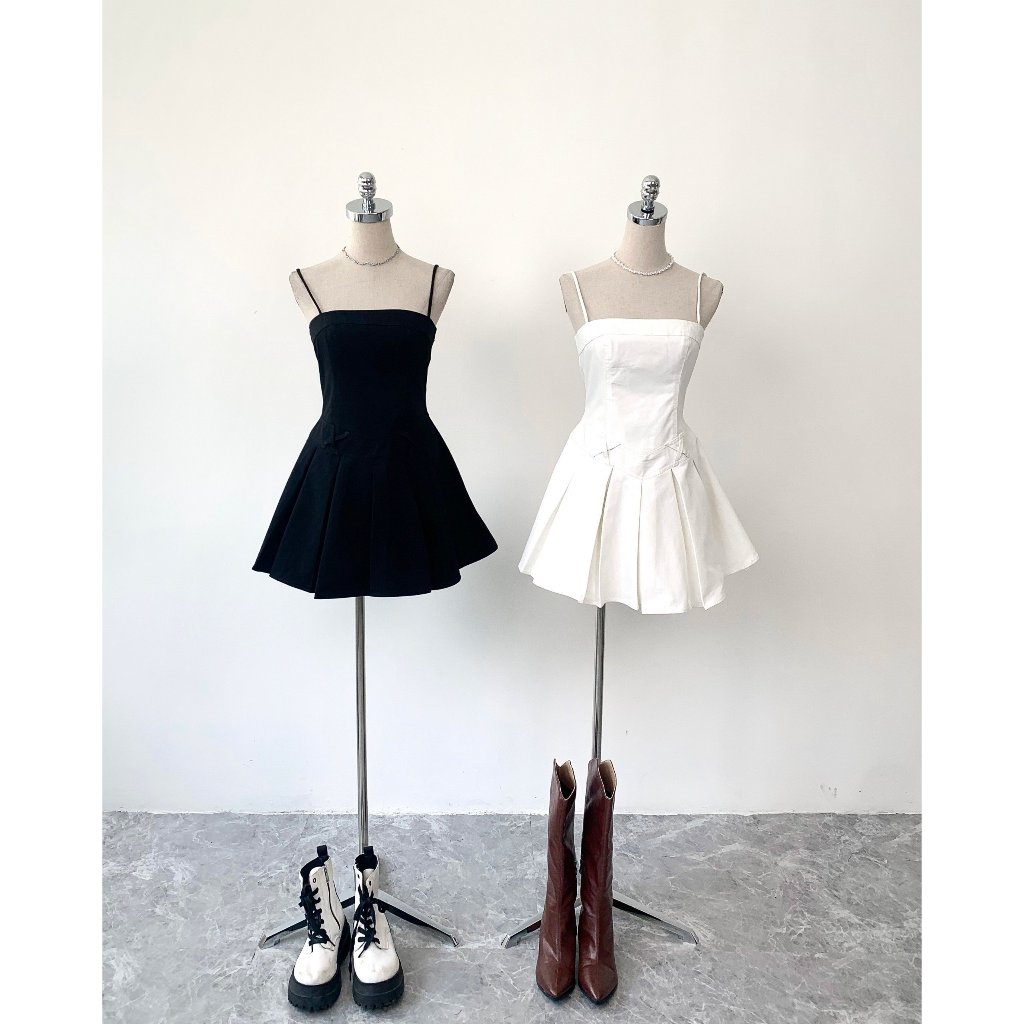 Đầm 2 dây nữ dáng xoè năng động phù hợp mùa hè  | MEI DRESS | Secodee