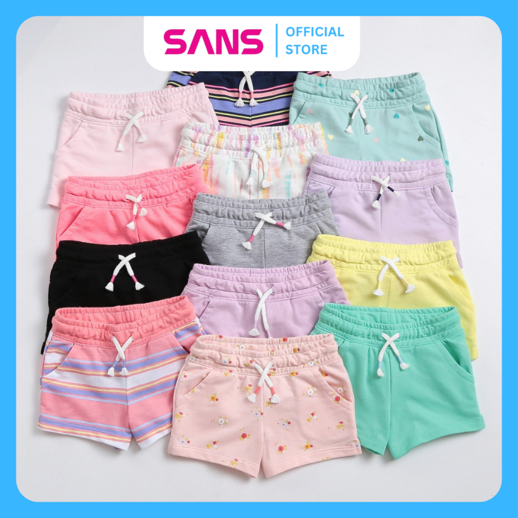 Quần short C@t & J@ck nhí bé gái 6-18kg chất da cá mềm mại thoải mái