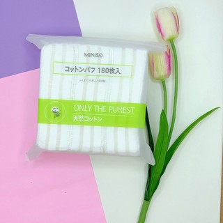 Bông Tẩy Trang Miniso Nhật Bản 180 Miếng