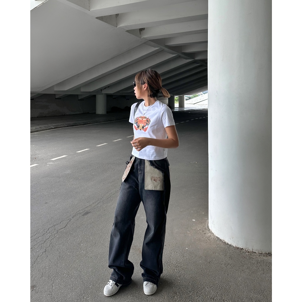 Quần Jeans Unisex BOO Dáng Straight In Marvel Go VIETNAM BZL