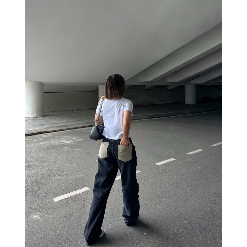 Quần Jeans Unisex BOO Dáng Straight In Marvel Go VIETNAM BZL