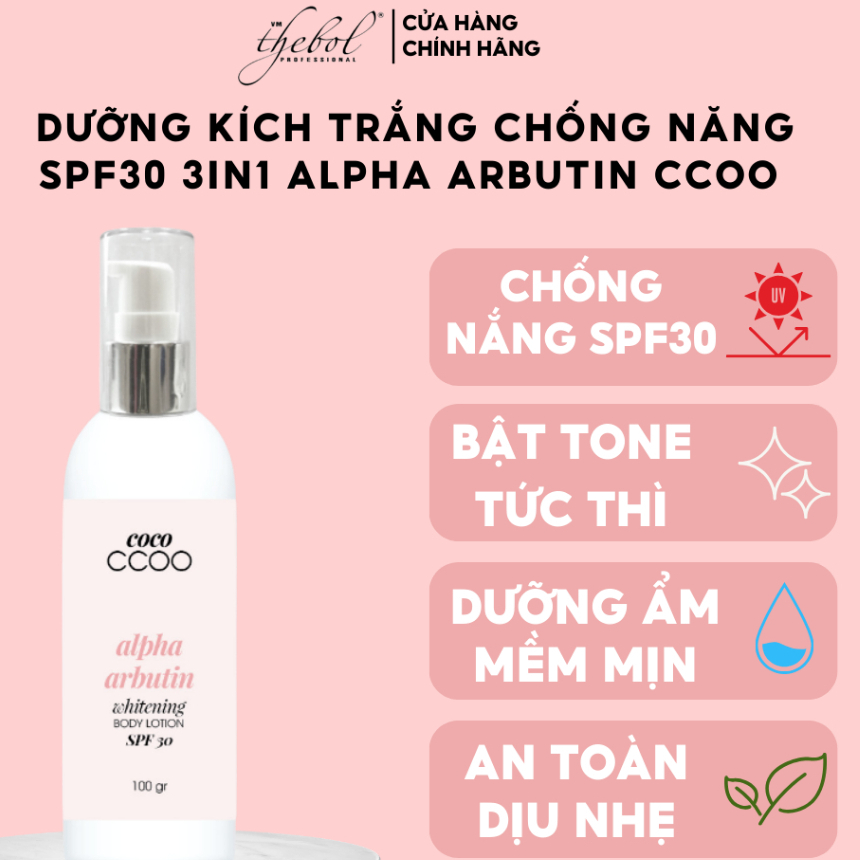 Măng tây baby - Kem Kích Trắng Toàn Thân Nâng Tông Tức Thì Thebol CCOO An Toàn Cho da nhạy cảm