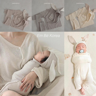 [PEEKABOO] SET SƠ SINH BUNNY CHÍNH HÃNG (áo, quần, mũ)