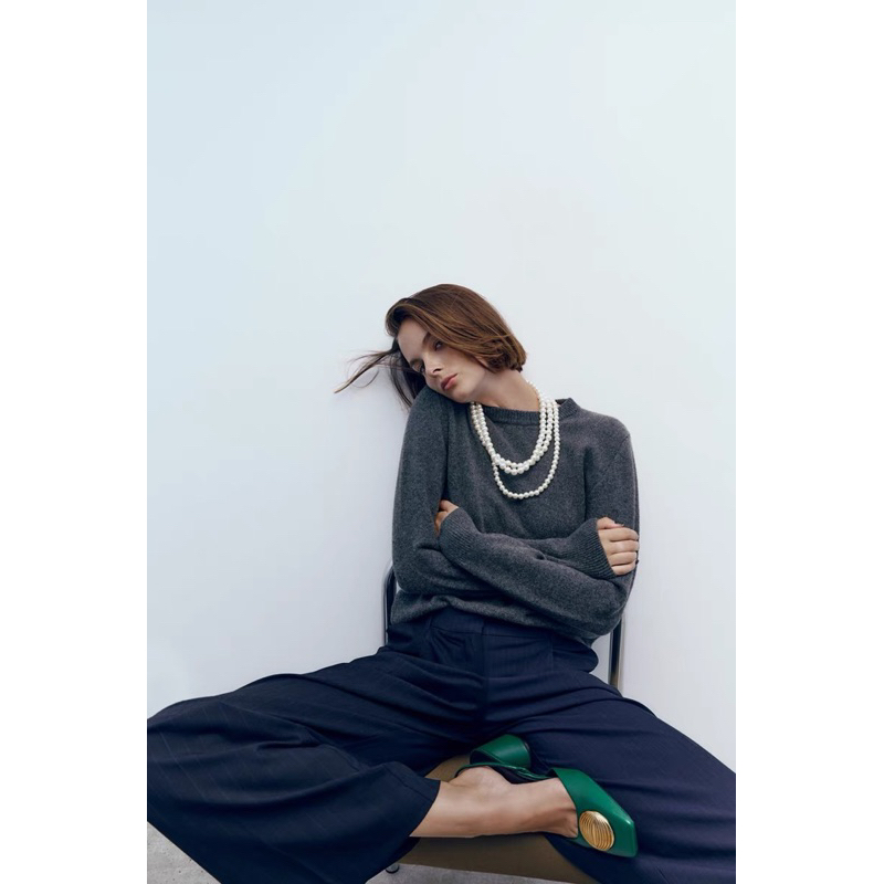 ORDER 🫑 ZR giày tag tròn kim loại vàng trơn gót 6cm